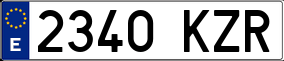 Truck License Plate